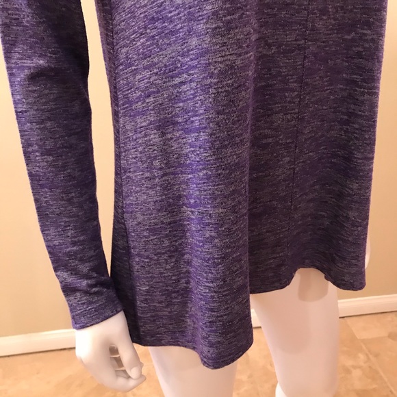 Jones New York Purple Knit Top Womens Size Small Long Sleeve - Picture 7 of 14